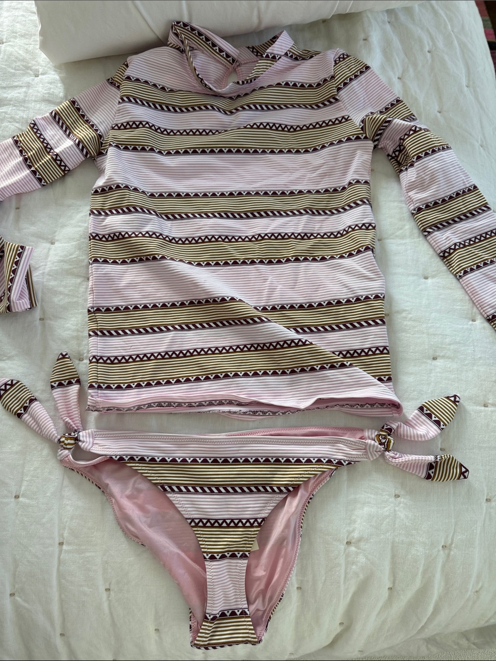 lemlem rash guard and bikini bottom. Size S. Women